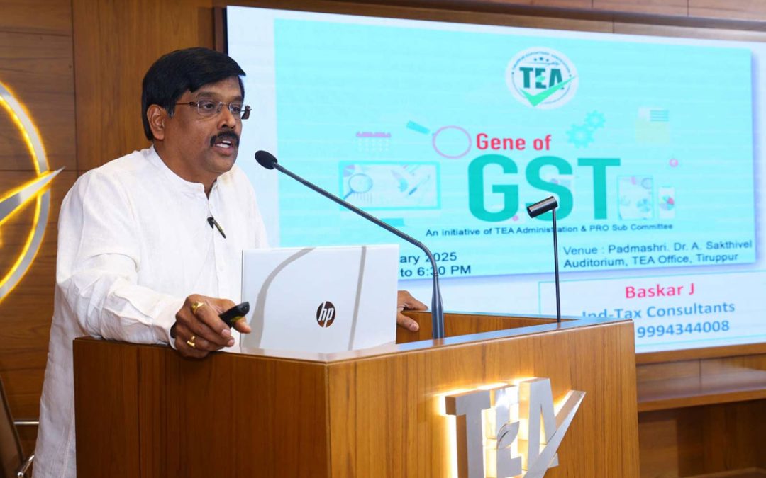 Webinar on Gene of GST at Tirupur on 24th JAN 2025